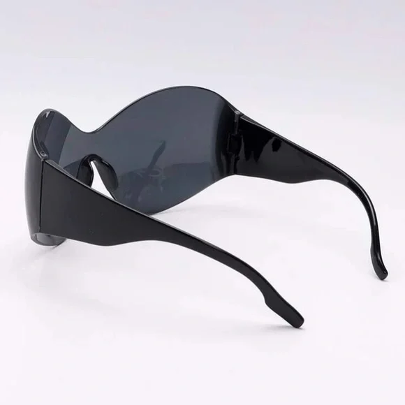 SOLD - NEW Oval Black Tinted Sunglasses - Picture 6 of 10